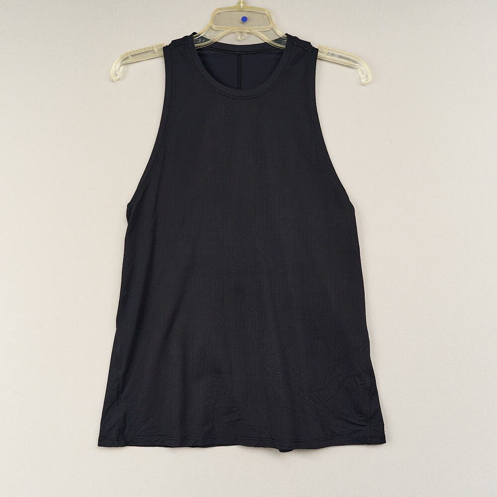 Lululemon Black Tank Top Womens Split Back Racerback Yoga No Size - Small?